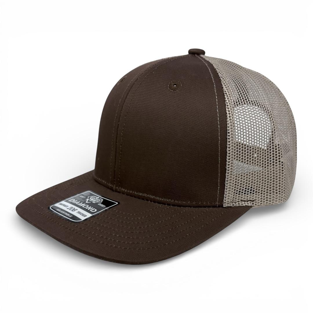 Gorra Diamond Snapback 206 trucker lisa o con bordado personalizado al mayoreo - Insignia Bordados