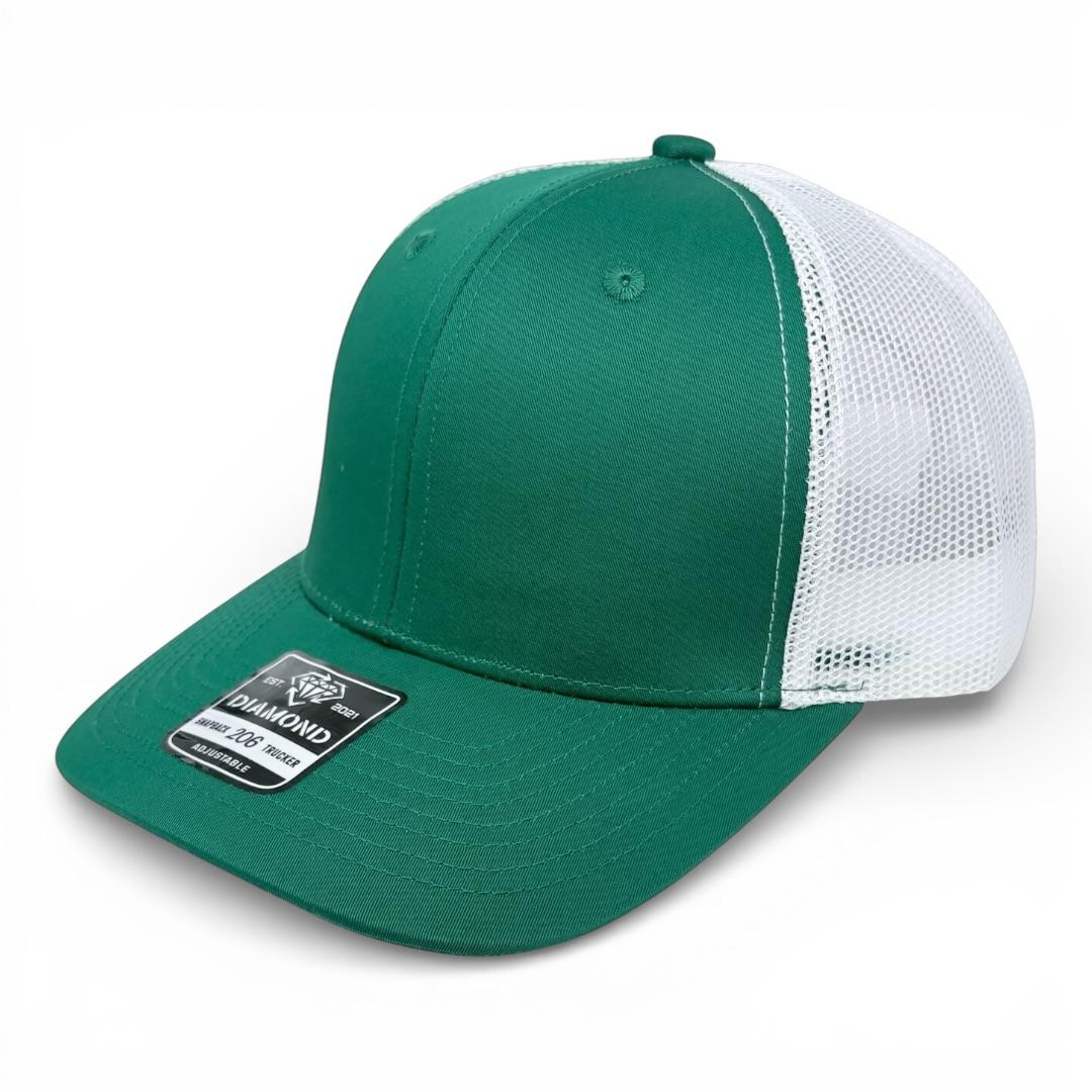 Gorra Diamond Snapback 206 trucker lisa o con bordado personalizado al mayoreo - Insignia Bordados