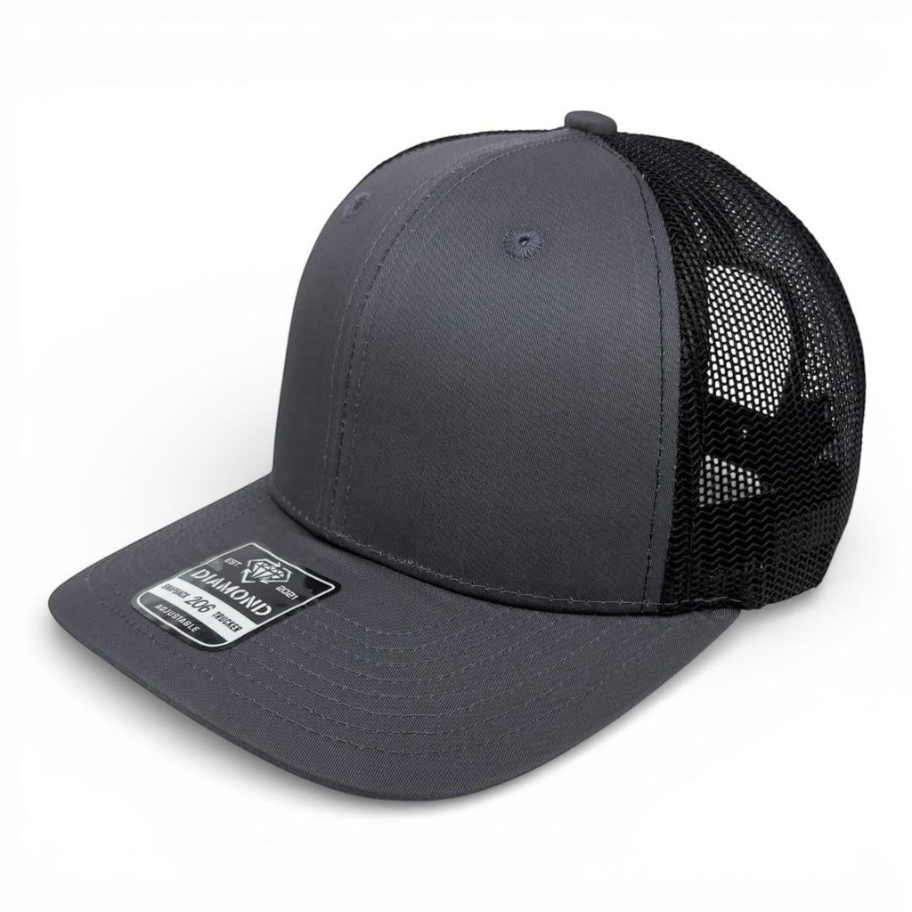 Gorra Diamond Snapback 206 trucker lisa o con bordado personalizado al mayoreo - Insignia Bordados
