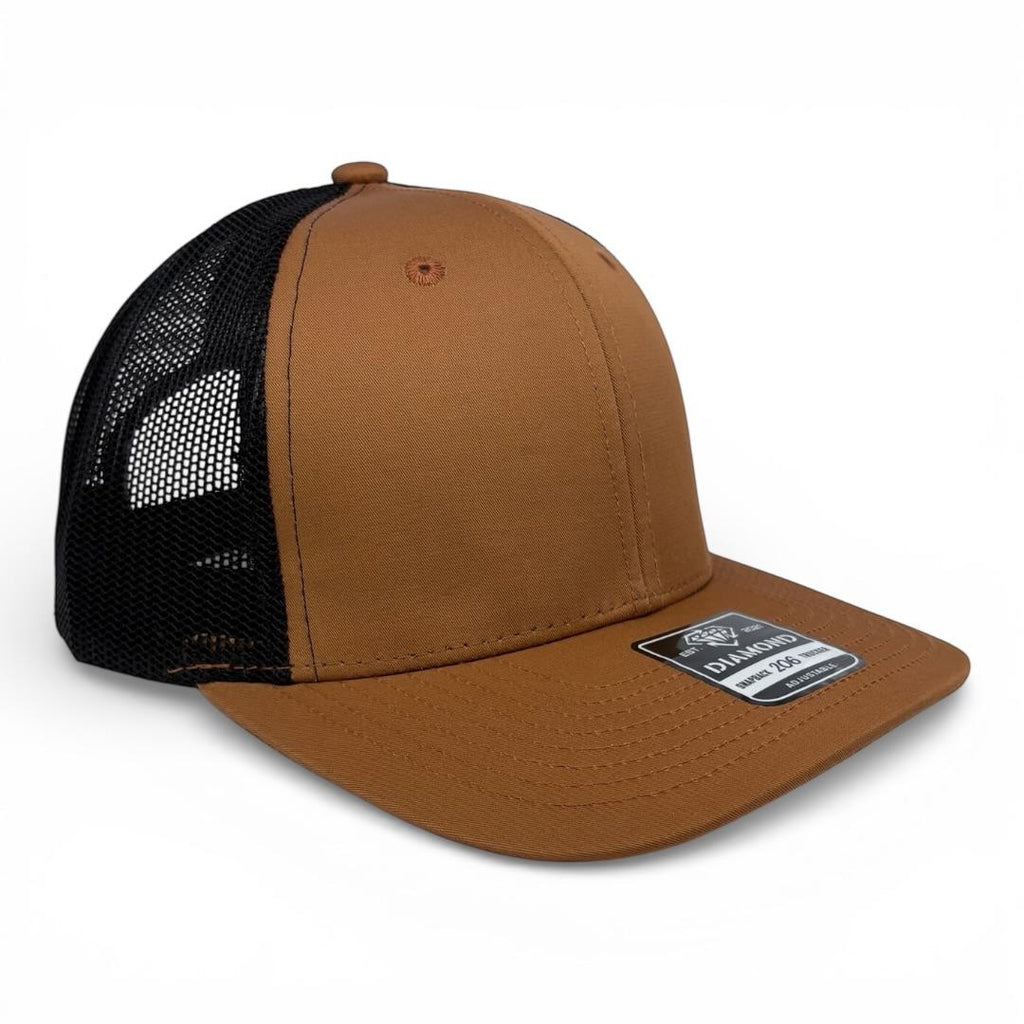 Gorra Diamond Snapback 206 trucker lisa o con bordado personalizado al mayoreo - Insignia Bordados