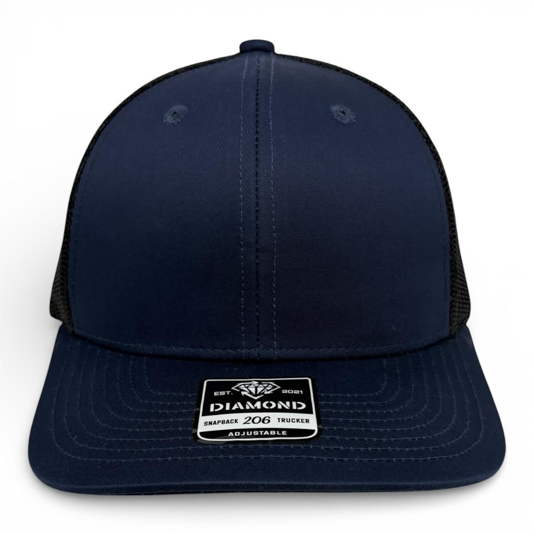 Gorra Diamond Snapback 206 trucker lisa o con bordado personalizado al mayoreo - Insignia Bordados