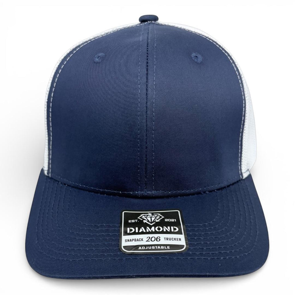 Gorra Diamond Snapback 206 trucker lisa o con bordado personalizado al mayoreo - Insignia Bordados