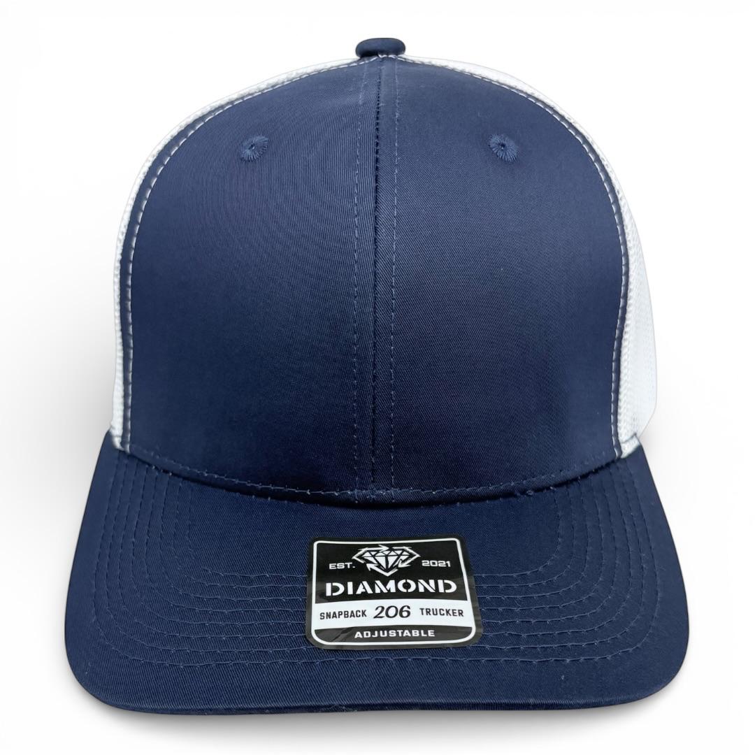 Gorra Diamond Snapback 206 trucker lisa o con bordado personalizado al mayoreo - Insignia Bordados