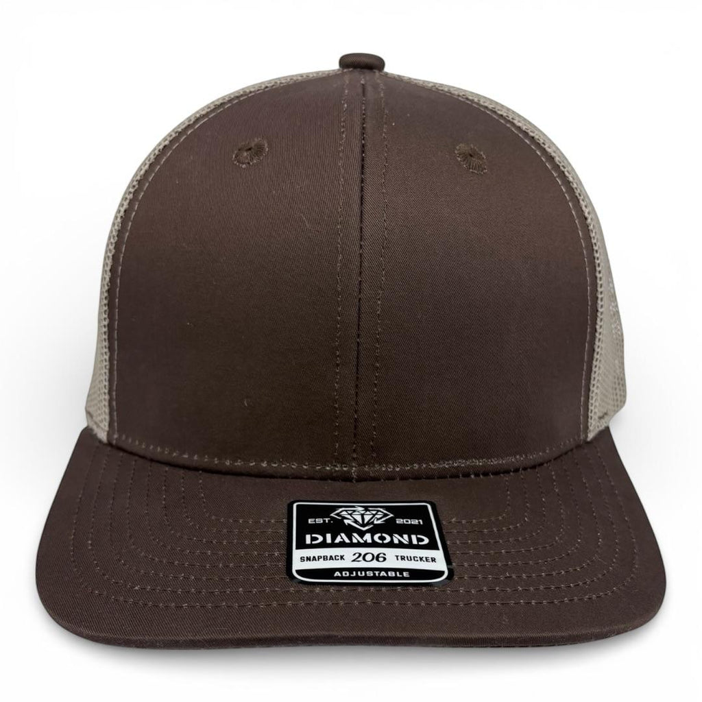 Gorra Diamond Snapback 206 trucker lisa o con bordado personalizado al mayoreo - Insignia Bordados