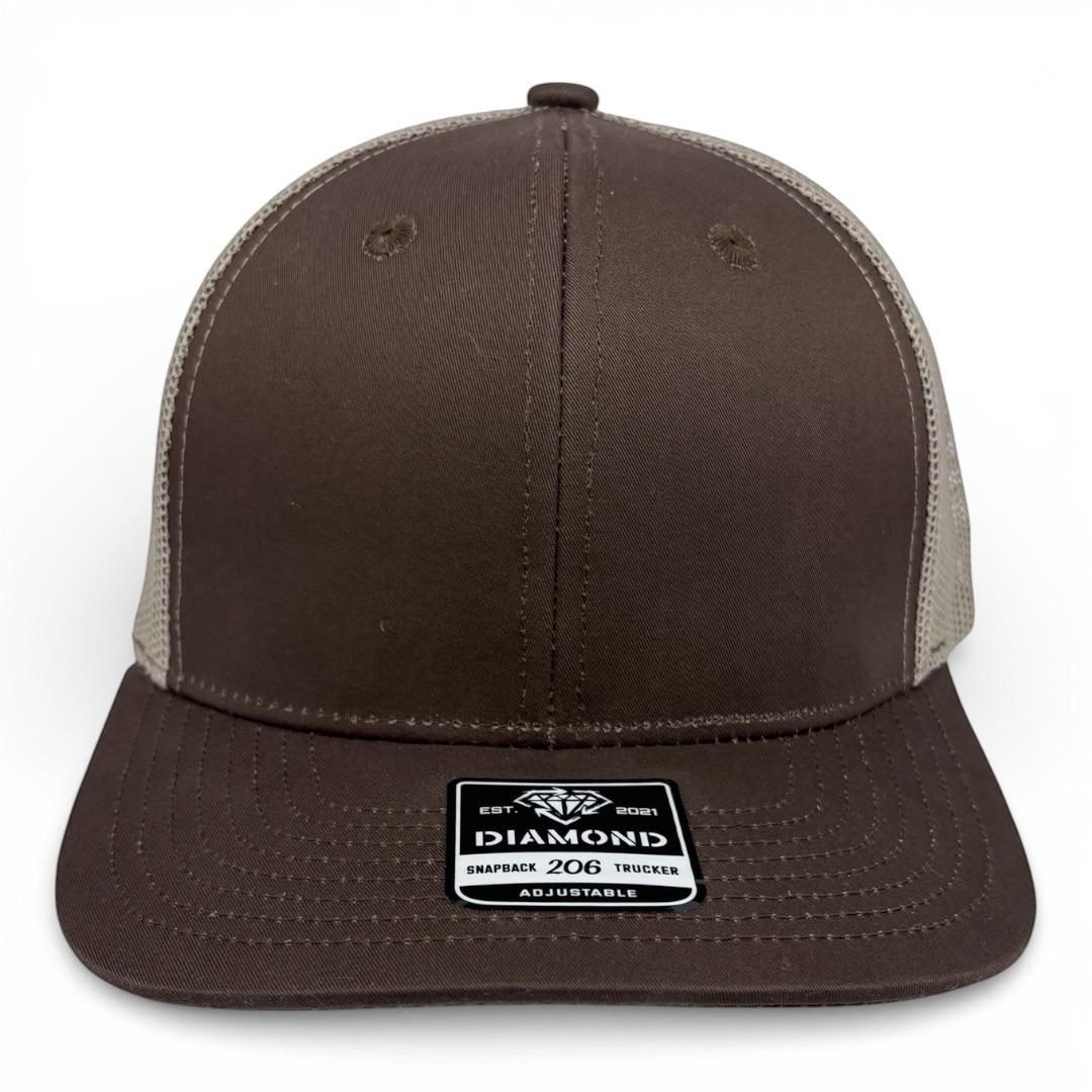 Gorra Diamond Snapback 206 trucker lisa o con bordado personalizado al mayoreo - Insignia Bordados