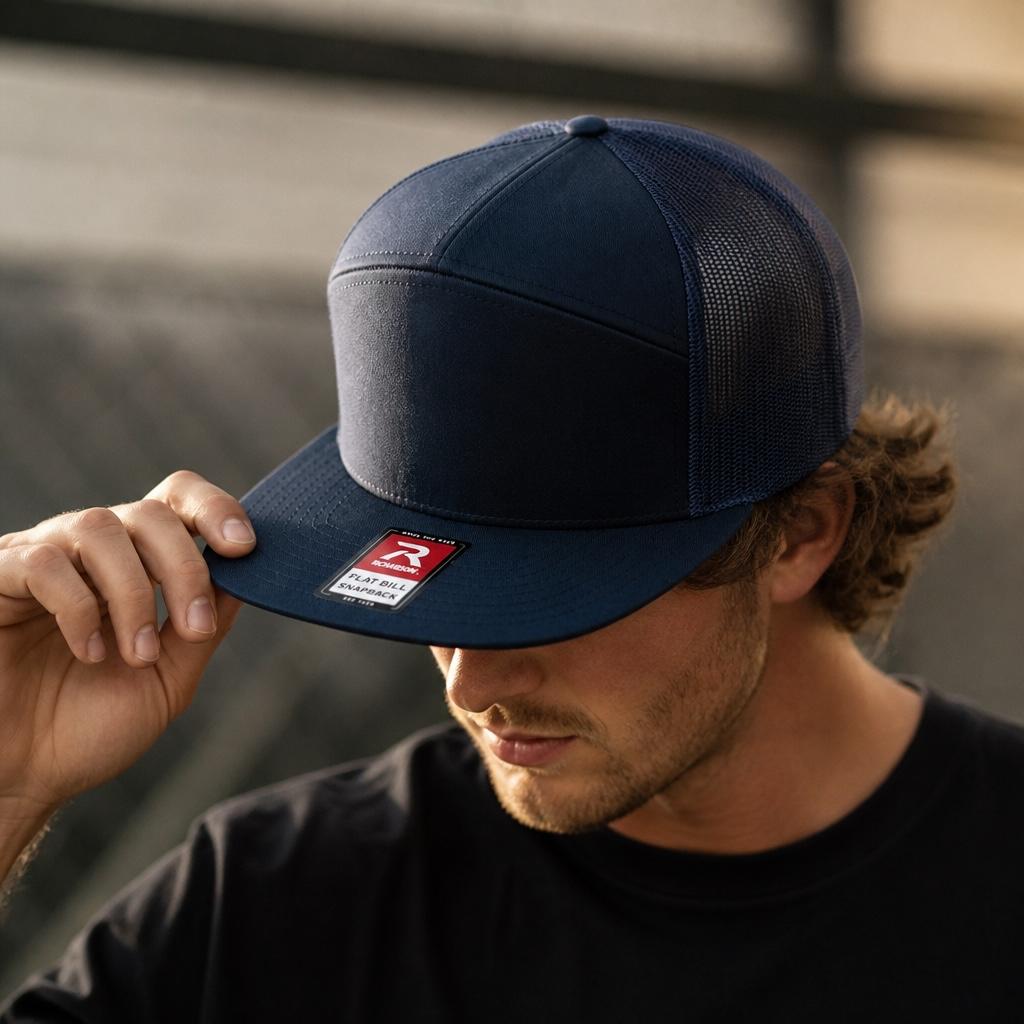 Gorra Richardson 168 Snapback Plana  - Lisa o con Bordado Personalizado,Mayoreo