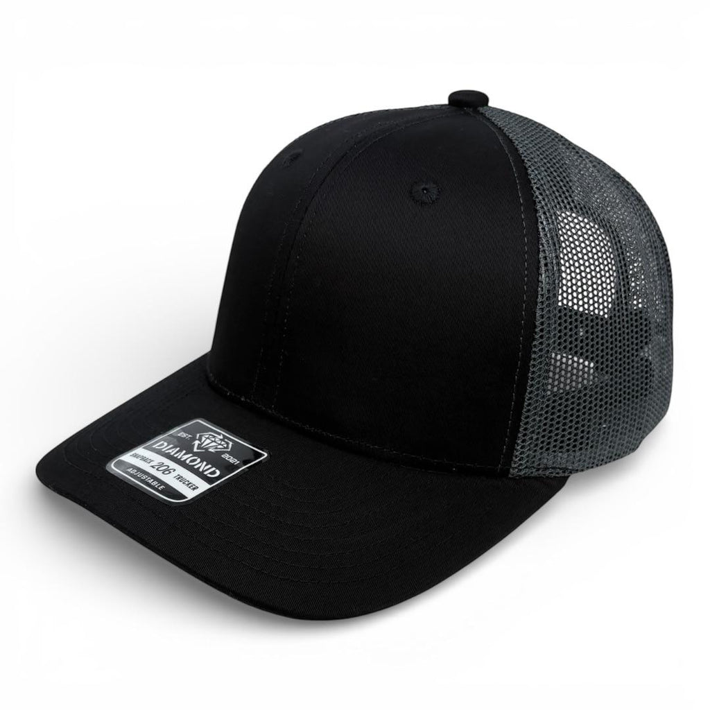 Gorra Diamond Snapback 206 trucker lisa o con bordado personalizado al mayoreo - Insignia Bordados