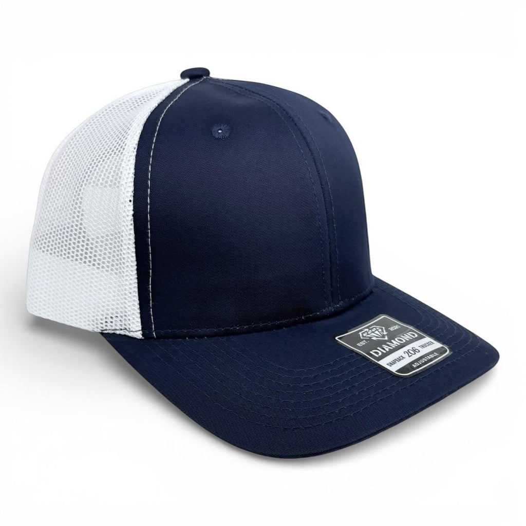 Gorra Diamond Snapback 206 trucker lisa o con bordado personalizado al mayoreo - Insignia Bordados