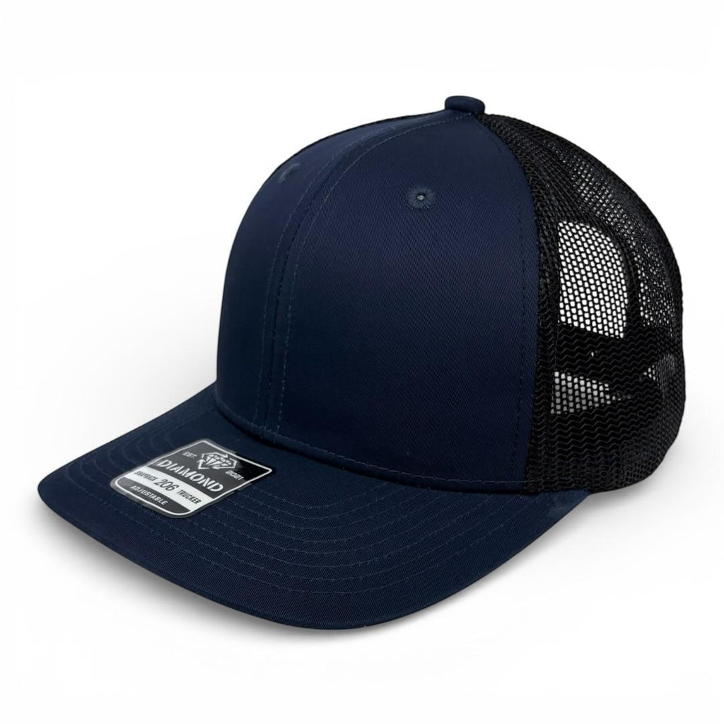 Gorra Diamond Snapback 206 trucker lisa o con bordado personalizado al mayoreo - Insignia Bordados